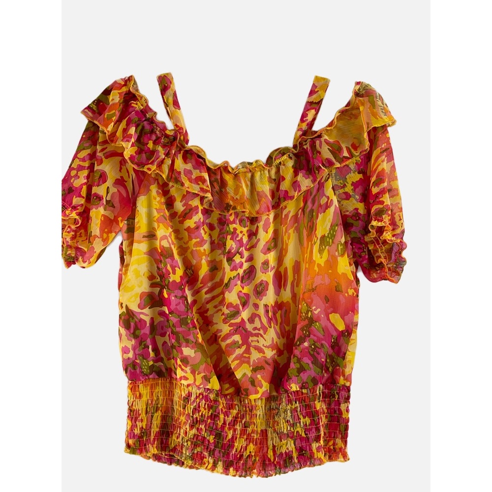 FLOWERED OFF THE SHOULDER TOP BY UNIQUE SPECTRUM🌺🌺🌺